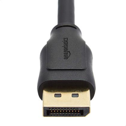 Imagem de Cabo DisplayPort 1.4 Amazon Basics 8K, 10 pés, pacote com 28, preto