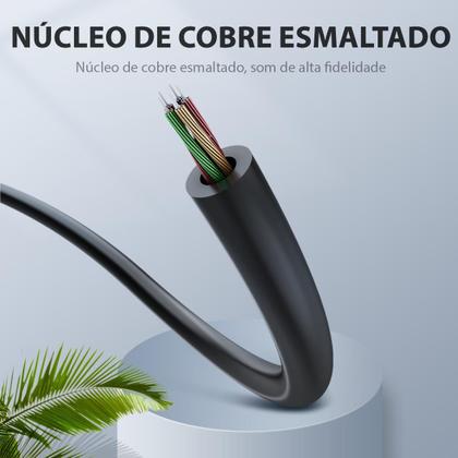 Imagem de Cabo Divisor P2 Macho Fone De Ouvido Para 2 P2 Fêmea Vention