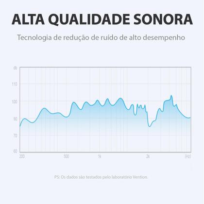Imagem de Cabo Divisor P2 Macho Fone De Ouvido Para 2 P2 Fêmea Vention