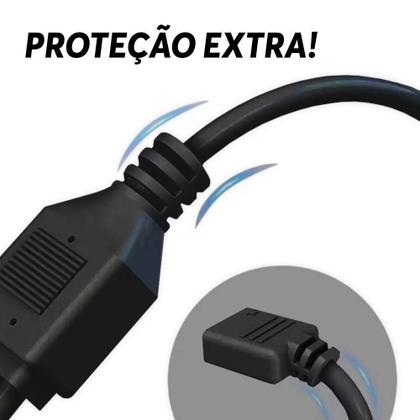 Imagem de Cabo Divisor Rgb 1 3 12V 4 Pinos 30Cm Cooler Fan Fita Led