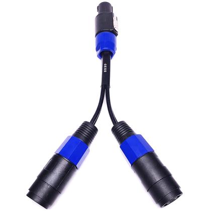 Imagem de Cabo Divisor Speakon CESS-132 (1 Macho para 2 Fêmeas) - 6 Polegadas - Pacote com 2