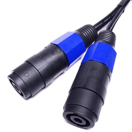 Imagem de Cabo Divisor Speakon CESS-132 (1 Macho para 2 Fêmeas) - 6 Polegadas - Pacote com 2