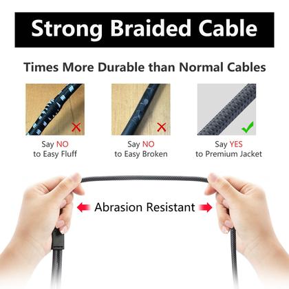 Imagem de Cabo divisor XLR fêmea para duplo XLR macho Y HUALEU 3,3 pés