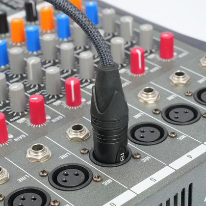 Imagem de Cabo divisor XLR HUALEU 1 macho para 2 fêmeas de 1 m