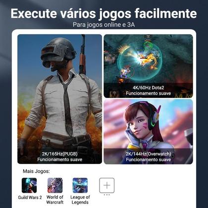 Imagem de Cabo Dp Displayport Gamer 3 Três Metro 1.4 8k@240hz 32,4gbps