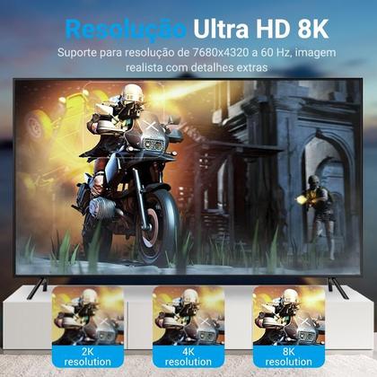 Imagem de Cabo Dp Displayport Gamer 3 Três Metro 1.4 8k@240hz 32,4gbps