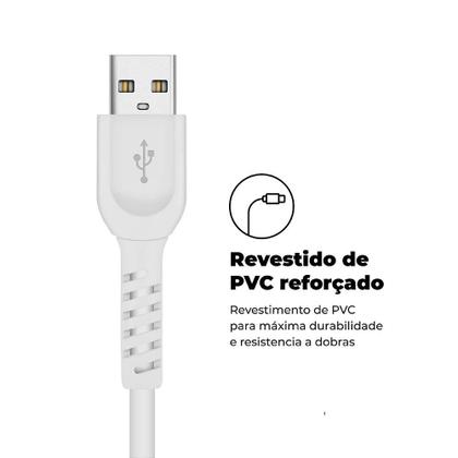 Imagem de Cabo Dual Shock Lightning / USB A - Branco - 1,2m - no Atacado - Caixa Fechada 10 Unidades - Gshield