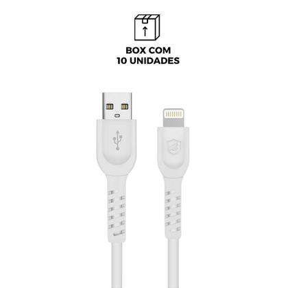 Imagem de Cabo Dual Shock Lightning / USB A - Branco - 1,2m - no Atacado - Caixa Fechada 10 Unidades - Gshield