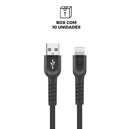 Imagem de Cabo Dual Shock Lightning / USB A - Preto - 1,2m - no Atacado - Caixa Fechada 10 Unidades - Gshield