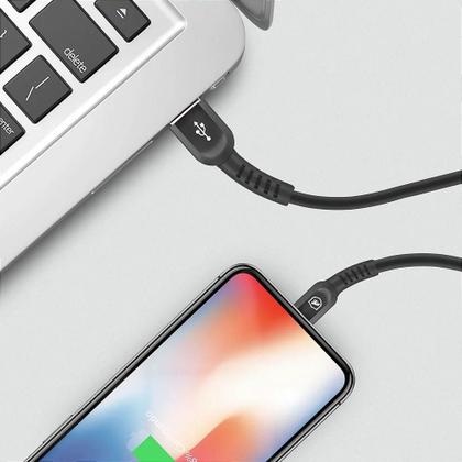 Imagem de Cabo Dual Shock Lightning / USB A - Preto - 1,2m - no Atacado - Caixa Fechada 10 Unidades - Gshield