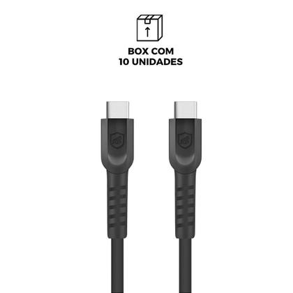 Imagem de Cabo Dual Shock Tipo C / Type C - Preto - 1,2 m - no Atacado - Caixa Fechada 10 Unidades - Gshield