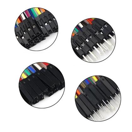 Imagem de Cabo Dupont De 20 Pinos Macho Para Macho E Fêmea, Fio Jumper De 10cm, 20cm, 30cm Para Kit DIY