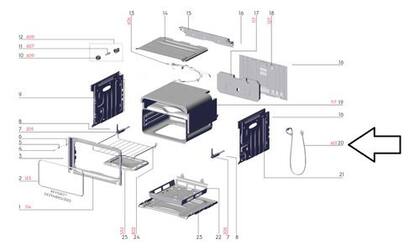 Imagem de Cabo Eletrico 3a 105c 3p Fogao Oc4gm Electrolux A24759701