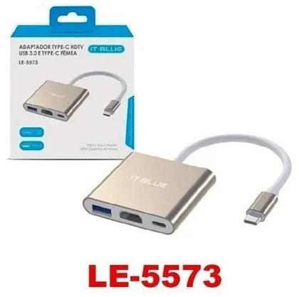 Imagem de Cabo Espelhamento Celular Tv Hdmi 4K Usb Tipo C