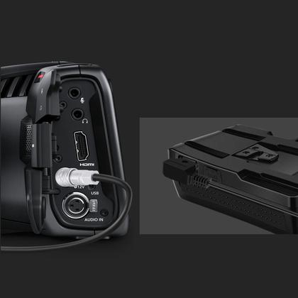 Imagem de Cabo Espiral D-Tap x 2 Pinos Blackmagic BMPCC 4K e 6K (40cm)