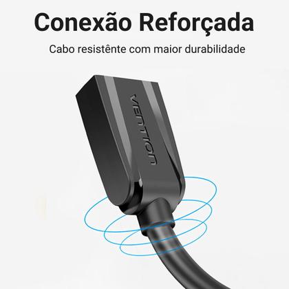 Imagem de Cabo Extensão Usb 3.0 Macho Usb Fêmea HD Externo Vention 2m