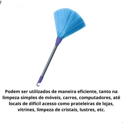 Imagem de Cabo Extensível 6 Metros Com Rodo Vidros 35cm E Espanador de Mão