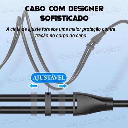 Imagem de Cabo Extensor 3.5mm P3 Macho P/ Fone Microfone 0,3m Vention