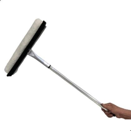 Imagem de Cabo Extensor 6 Metros com Rodo Limpa Vidros de 35cm e Vassoura de Teto e Pano Chão