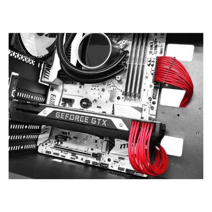 Imagem de Cabo Extensor De Fonte DeepCool EC300 ATX 18AWG 24 Pinos Vermelho  - DP-EC300-24P-RD