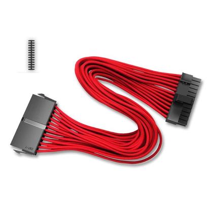 Imagem de Cabo Extensor De Fonte DeepCool EC300 ATX 18AWG 24 Pinos Vermelho  - DP-EC300-24P-RD