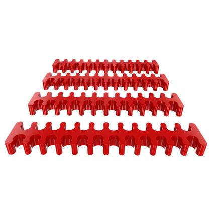 Imagem de Cabo Extensor de Fonte Sleeved Rise Mode, 4 em 1, 1x 24p ATX, 1x 4+4p CPU, 2x 6+2p PCIe, Vermelho - RM-SL-FR