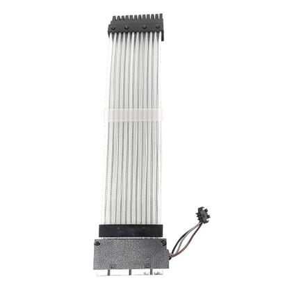 Imagem de Cabo Extensor de Fonte Sleeved Rise Mode Aura, 24p ATX, ARGB, Preto - RM-SL-RGB