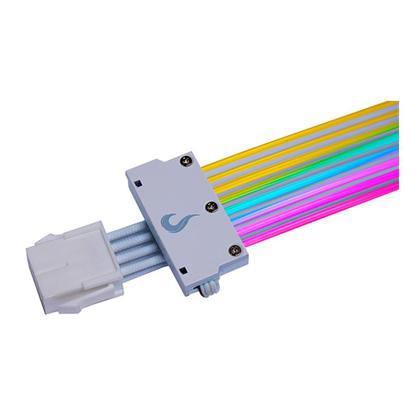 Imagem de Cabo Extensor de Fonte Sleeved Rise Mode Aura, 6+2p PCIe GPU, ARGB, Branco - RM-SLV-01-FW-ARGB