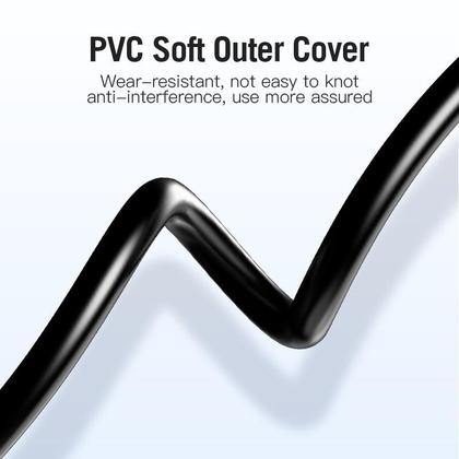 Imagem de Cabo Extensor de RCA P2 Fêmea para 2 RCA Macho Vention 1m