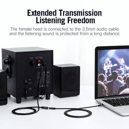 Imagem de Cabo Extensor de RCA P2 Fêmea para 2 RCA Macho Vention 1m