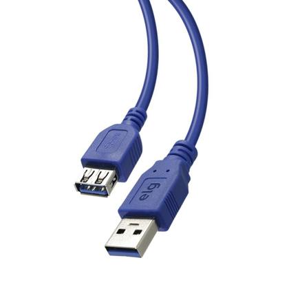 Imagem de Cabo Extensor ELG USB-A Macho e Fêmea 3.0, 5Gbps, Azul - USBEXT1