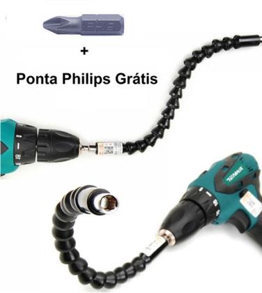 Imagem de CABO EXTENSOR  FLEXIVEL 1/4   P/Furadeiras e Parafusadeira