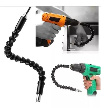 Imagem de Cabo Extensor Flexível Adaptado Parafusadeira Eixo Alongador