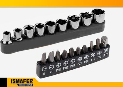 Imagem de Cabo Extensor Flexível Para Parafusadeira Eixo Alongador Kit