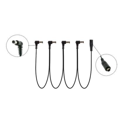 Imagem de Cabo Extensor Fonte De Pedais Mxt Para 4 Pedais Com 20cm