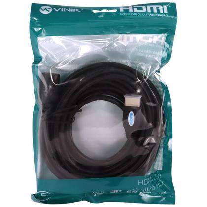 Imagem de Cabo Extensor Hdmi 2.0 4K Ultra Hd 3D Conexão Ethernet 5M