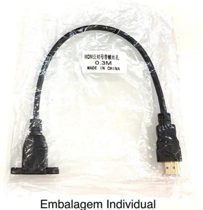 Imagem de Cabo Extensor Hdmi Macho para Hdmi Femea 30cm