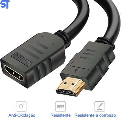 Imagem de Cabo Extensor Hdmi Macho X Hdmi Fêmea 30Cm