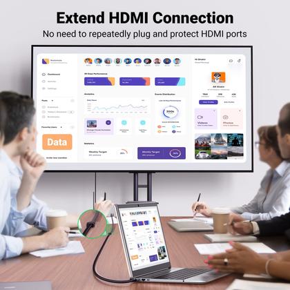 Imagem de Cabo extensor HDMI UGREEN 8K 10K HDMI 2.1 macho para fêmea 1m