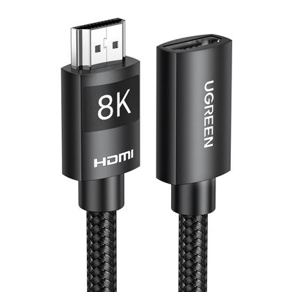Imagem de Cabo extensor HDMI UGREEN 8K 10K HDMI 2.1 macho para fêmea 1m