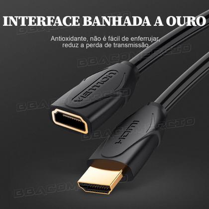 Imagem de Cabo Extensor Hdmi V2.0 4k 60hz Hdr Full Hd 1m Vention Video Game