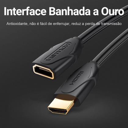 Imagem de Cabo Extensor Hdmi X Hdmi 2.0 4k 60fps hdr Full Hd 3 Metros