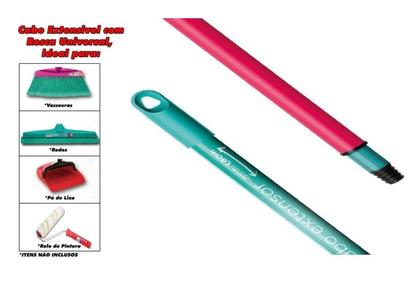 Imagem de Cabo Extensor Longo Regulável Noviça Vassoura Mop Rodos Pás