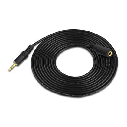 Imagem de Cabo Extensor P2 Aúdio Som Estéreo Macho Fêmea Fone de Ouvido 3m 3 metros