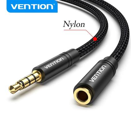 Imagem de Cabo extensor P3 3,5mm Suporta Fone e Microfone Lapela 3m