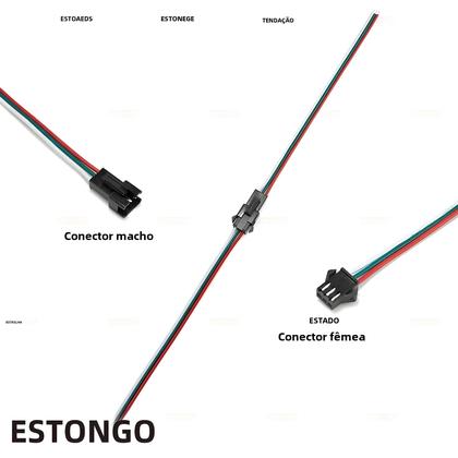 Imagem de Cabo Extensor para Luzes de Tira LED RGB/RGBW - 20/40 Conectores Macho/Fêmea