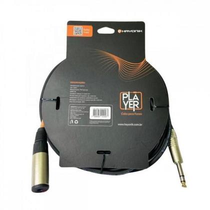 Imagem de Cabo Extensor Player P10 (F) X P10 (M) 10M Preto Hayonik