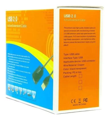 Imagem de Cabo Extensor Usb 2.0 5 Metros Repetidor Amplificado Ativo