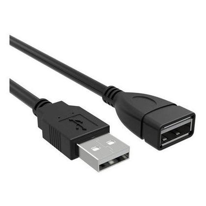 Imagem de CABO EXTENSOR USB 2.0 A MACHO X A FEMEA 1.8M AMxAF PRETO USB1802 PLUS CABLE