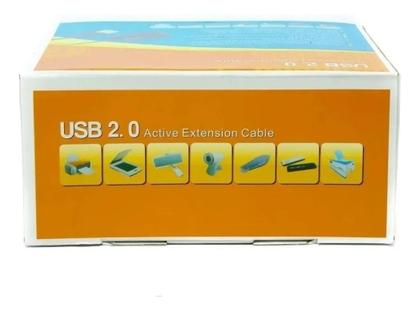 Imagem de Cabo Extensor Usb 2.0 Ativo Amplificado 10m Macho Fêmea